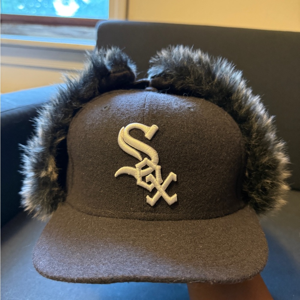 Mens Fur Trapper Baseball Cap